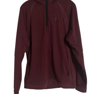 Jordan Men's Burgundy Quarter-Zip Sweatshirt